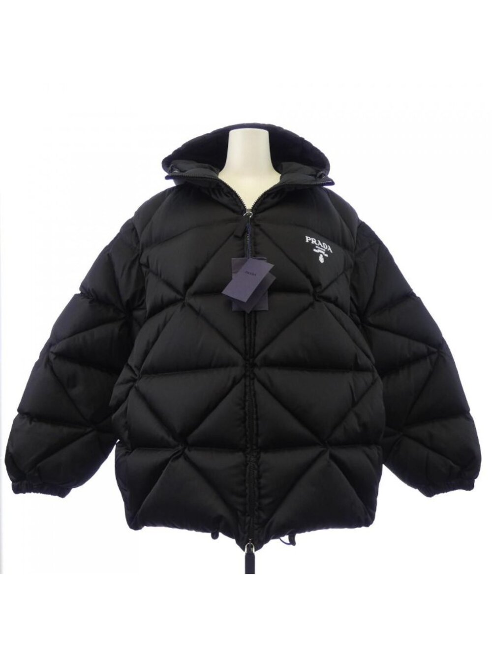 Prada Oversized Gabardine Re-Nylon Down Jacket